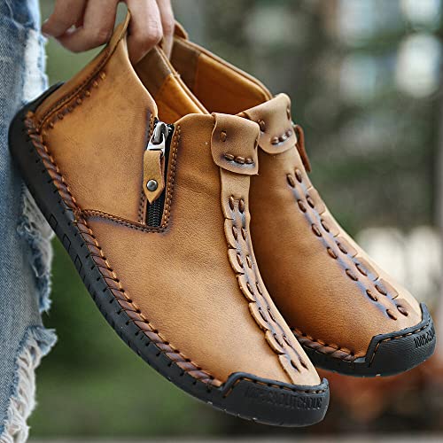 Medieval Leather Boots for Men - Casual Slip-Ons