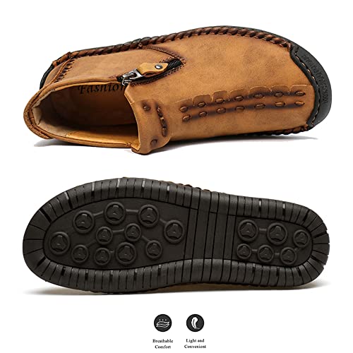 Medieval Leather Boots for Men - Casual Slip-Ons