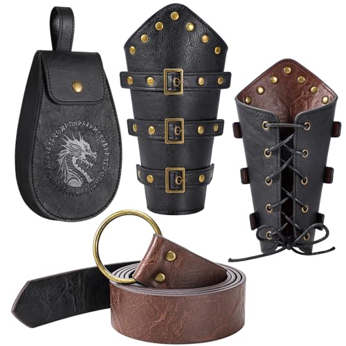 3 PCS Renaissance Accessories Set - Black