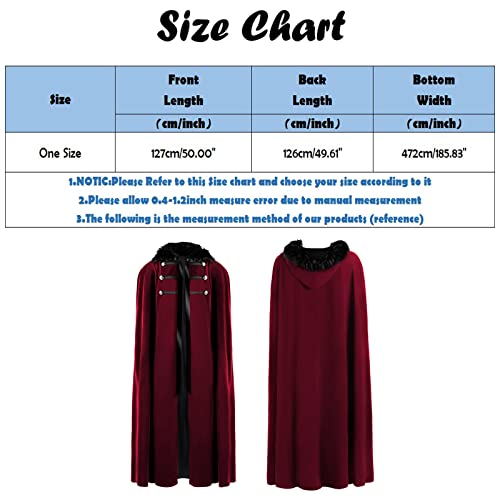 Gothic Victorian Steampunk Cape Hooded Men's Cloak