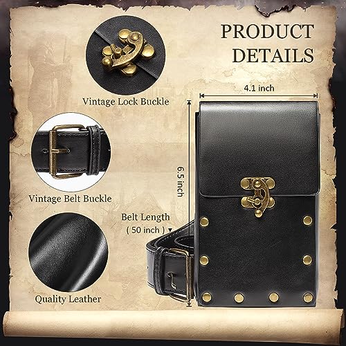 Steampunk Renaissance Waist Bag Fanny Pack (Tri-Black)