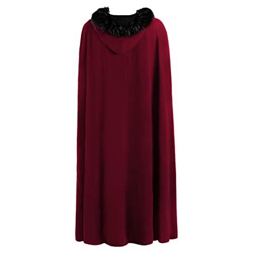 Gothic Victorian Steampunk Cape Hooded Men's Cloak