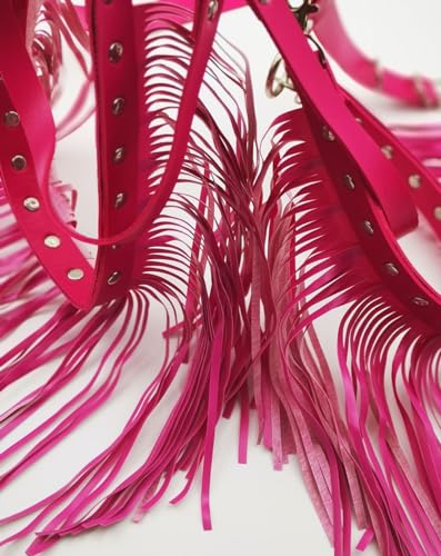 Gothic Leather Body Harness with Fringe Tassels