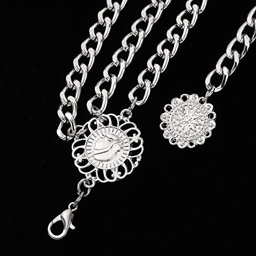 Glamorous Multilayer Metal Waist Chain Silver
