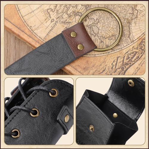 3 PCS Renaissance Accessories Set - Black