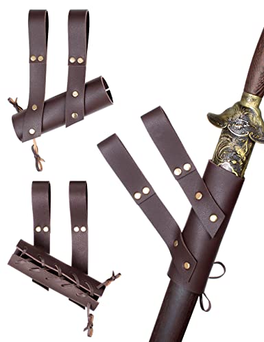 Renaissance Leather Belt Shawl with Bracers & Accessories