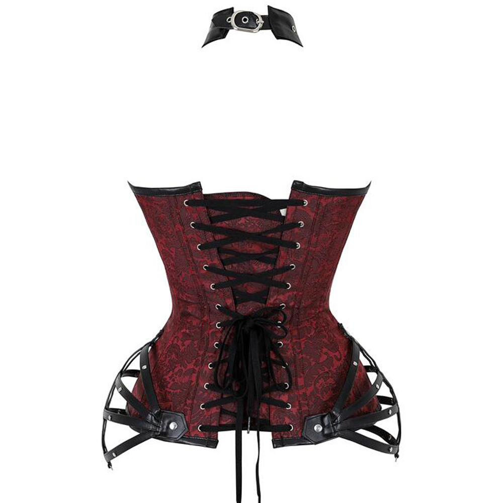 Halter Overbust Corset for Steampunk Wear