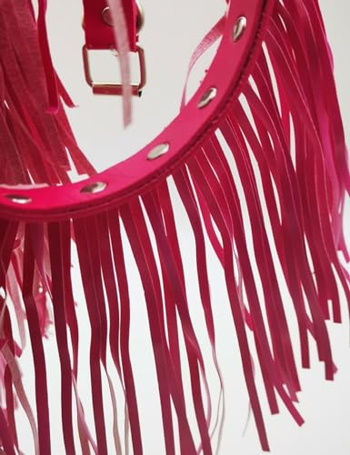 Gothic Leather Body Harness with Fringe Tassels