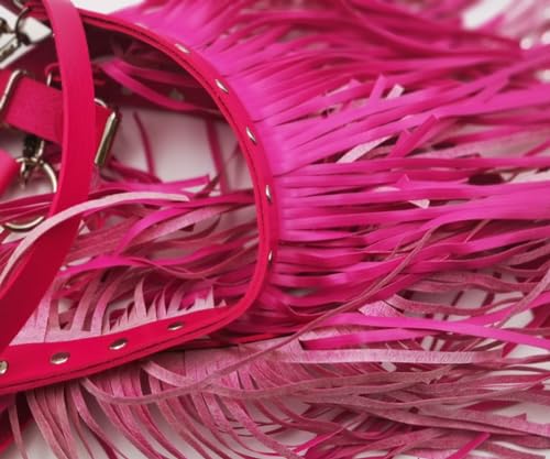 Gothic Leather Body Harness with Fringe Tassels