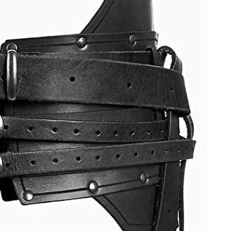 Steampunk Leather Armor Belt for Larp Cosplay