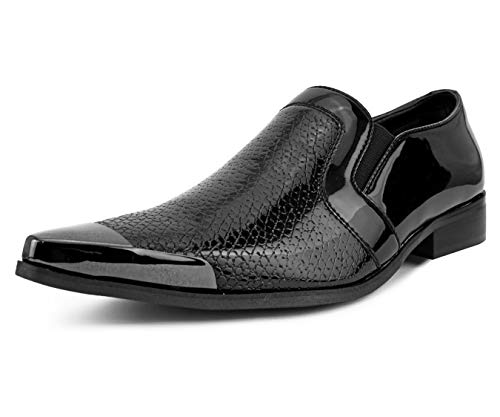 Exotic Gun Metal Fantasy Loafers for Men