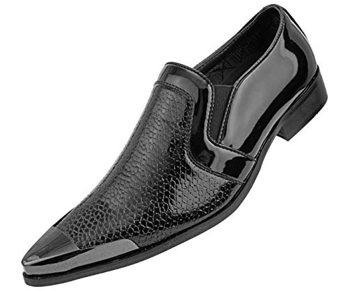 Exotic Gun Metal Fantasy Loafers for Men