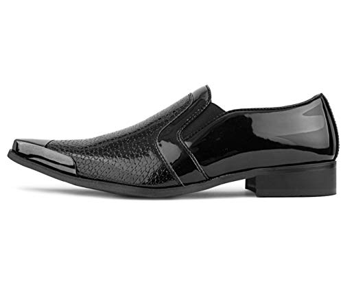 Exotic Gun Metal Fantasy Loafers for Men