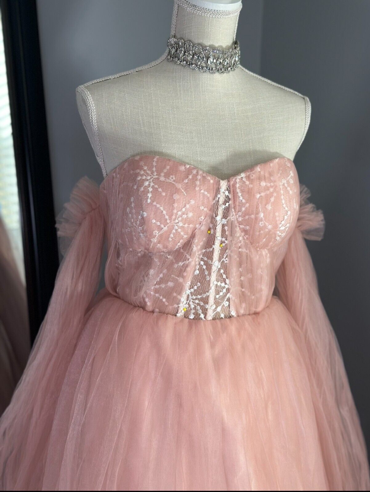 Enchanting Dusty Pink Fairy A-Line Prom Dress
