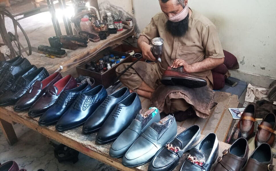 Crocodile Pattern Handmade Leather Oxford Shoes