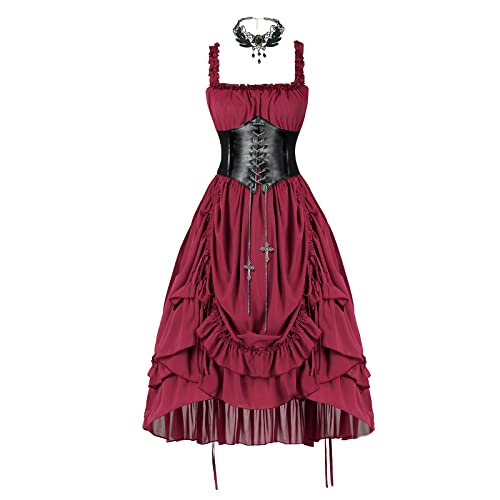 Steampunk Victorian Cosplay Dress for Fantasy Adventures