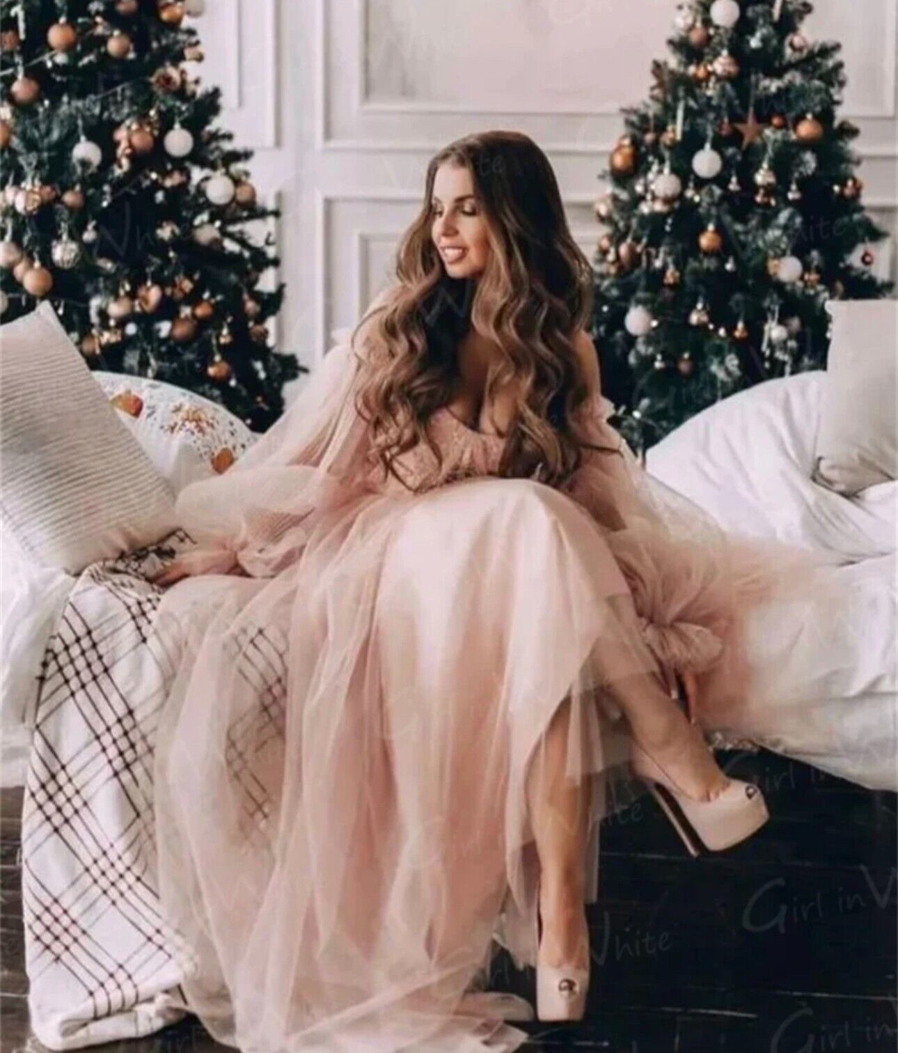 Enchanting Dusty Pink Fairy A-Line Prom Dress