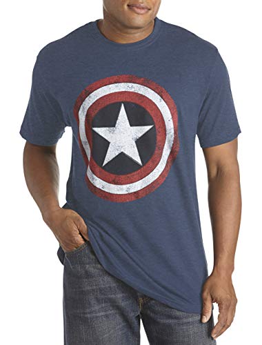 Marvel Comics Captain America Graphic Tee - Navy Blue