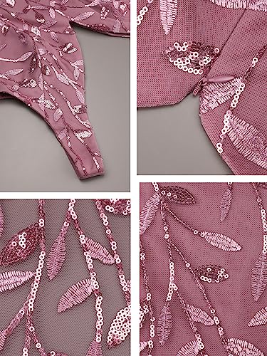 Orchid V-Neck Mermaid Dress for Fantasy Weddings