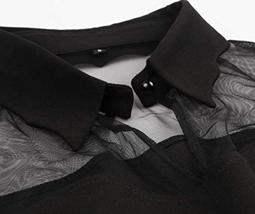 Mystical Keyhole Mesh Bell Sleeve Cocktail Dress