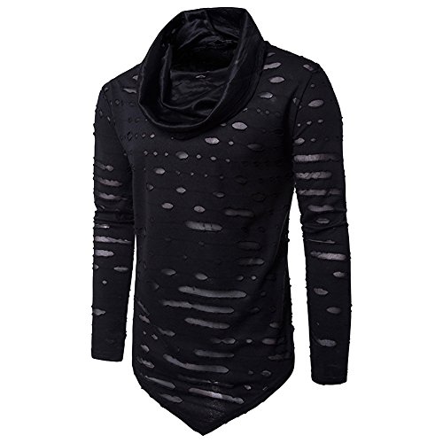 Men's Cyberpunk Long Sleeve T-Shirt Black