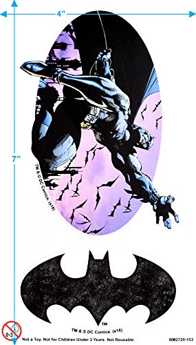 Batman Winged Skull Logo T-Shirt & Stickers (XXL)