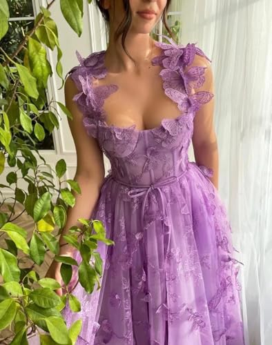 Emerald Green Tulle Butterfly Fairy Prom Dress