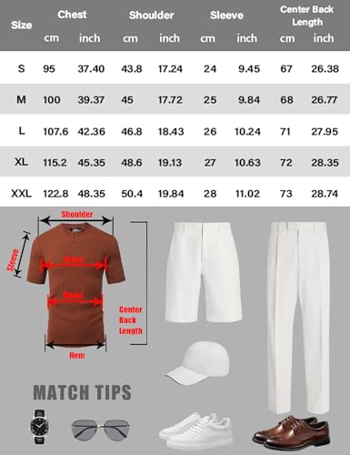 Men's Ribbed Henley: Athletic-Casual Fit