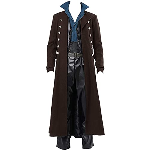 Vintage Gothic Victorian Frock Coat for Men