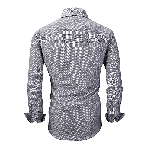 Medieval Inspired Button Down Shirt, Grey