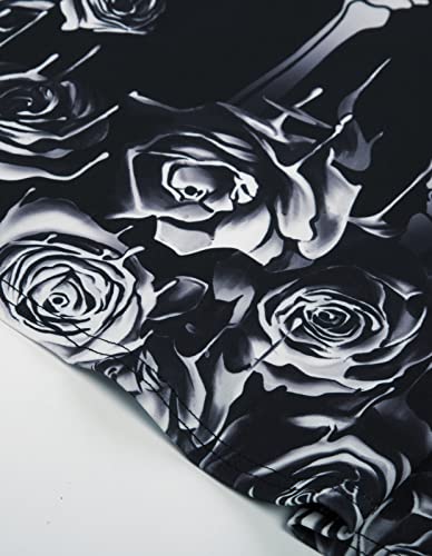 Black Gothic Dress with Ruffle Sleeves