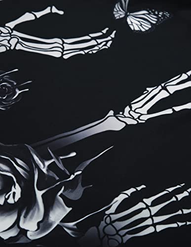 Black Gothic Dress with Ruffle Sleeves