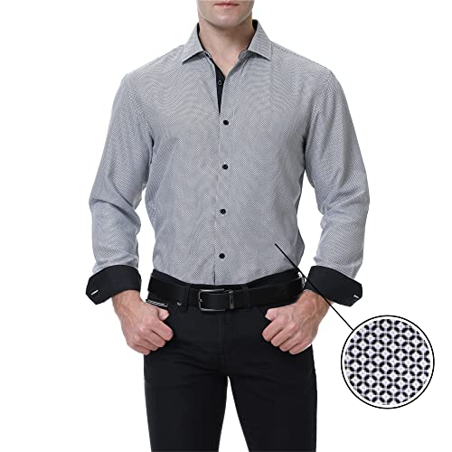 Medieval Inspired Button Down Shirt, Grey