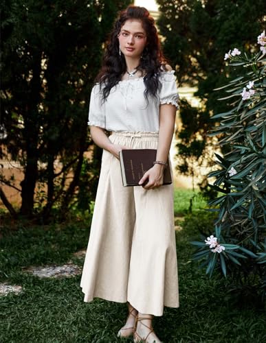 Scarlet Darkness Medieval Flowy Wide Leg Palazzo Pants