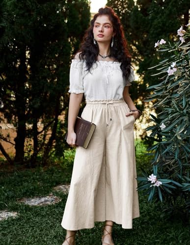 Scarlet Darkness Medieval Flowy Wide Leg Palazzo Pants