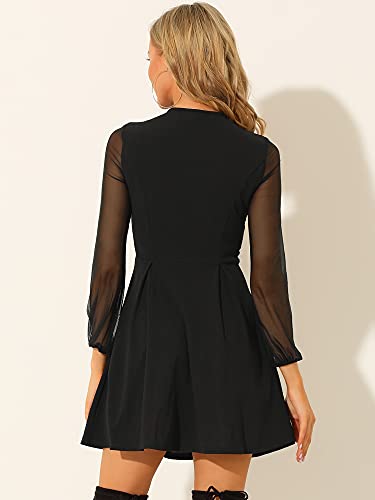 Retro Sweetheart Cutout A-Line Gothic Dress