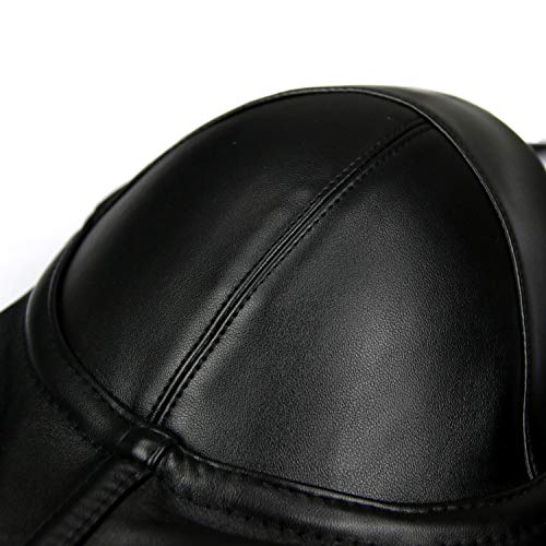 Charmian Gothic Spaghetti Strap Leather Corset Crop Top