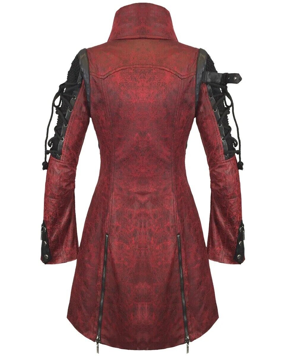 Goth Leather Studded Jacket Coat for Men Women