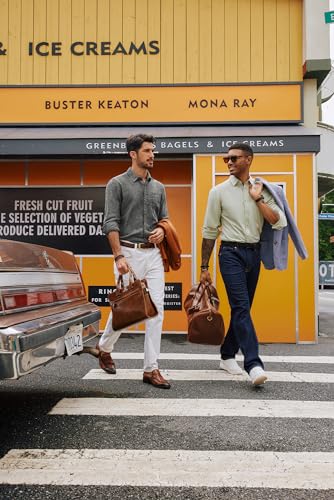 Gothic Black Linen Button Down Men's Shirt