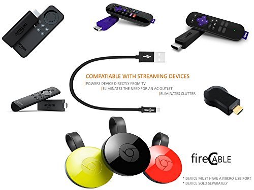 Wireless Power Cord for Fire Stick, Roku