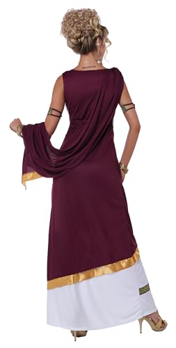 Maroon and White Roman Empress Costume 