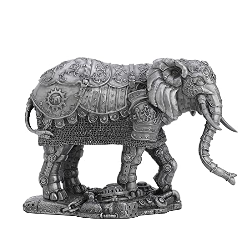Steampunk Mechanical Elephant Figurine for Fantasy Home Decor