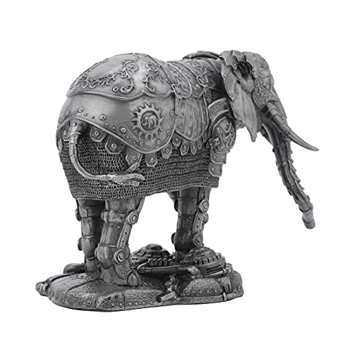 Steampunk Mechanical Elephant Figurine for Fantasy Home Decor