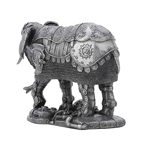 Steampunk Mechanical Elephant Figurine for Fantasy Home Decor