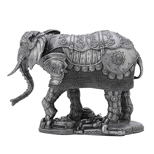 Steampunk Mechanical Elephant Figurine for Fantasy Home Decor
