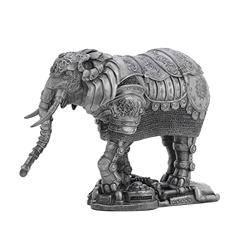 Steampunk Mechanical Elephant Figurine for Fantasy Home Decor