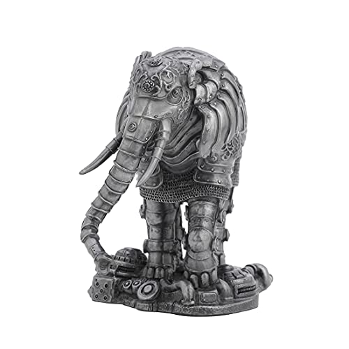 Steampunk Mechanical Elephant Figurine for Fantasy Home Decor