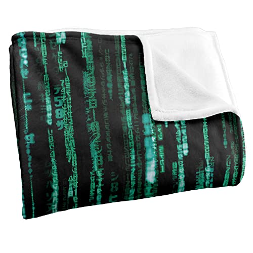 The Matrix Code Silky Touch Throw Blanket
