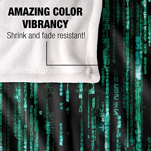 The Matrix Code Silky Touch Throw Blanket