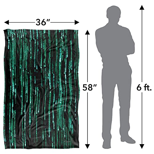 The Matrix Code Silky Touch Throw Blanket